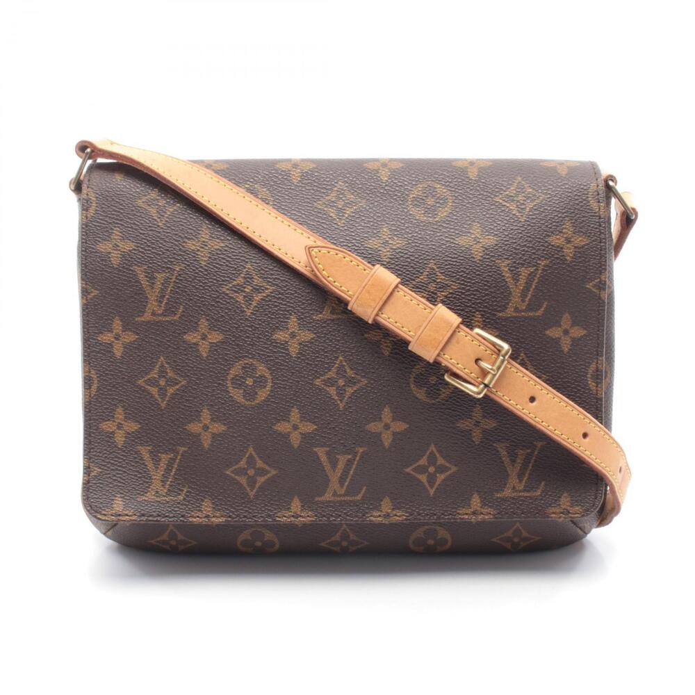Louis Vuitton Musette Tango Short Strap Monogram Shoulder Bag Canvas Leather